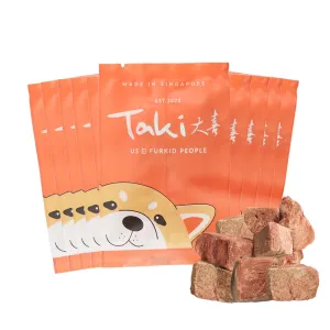 $1 OFF (Exp 23 Dec 25): Taki Beef Liver Freeze-Dried Treats For Cats & Dogs (10 Packets) 100g dog grooming shampoo collar crate feeding supplies