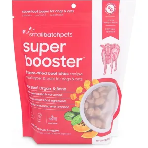 10% OFF: Smallbatch Super Booster Freeze Dried Beef Bites Cat & Dog Treats 7oz horse supplement horse vitamins animal probiotics livestock digestive aid horse immune booster