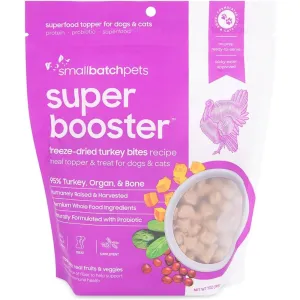 10% OFF: Smallbatch Super Booster Freeze Dried Turkey Bites Cat & Dog Treats 7oz dog supplies dog food toys accessories dog bed