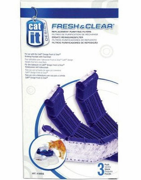 10% OFF: Catit Fresh & Clear Replacement Purifying Filters 3ct kitten supplies kitten toys kitten food kitten litter box kitten bed
