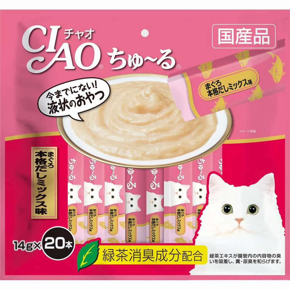 10% OFF: Ciao ChuRu Tuna Japanese Broth Liquid Cat Treats 280g dog chew toys dog dental chews durable chew toys puppy chew toy bone chew