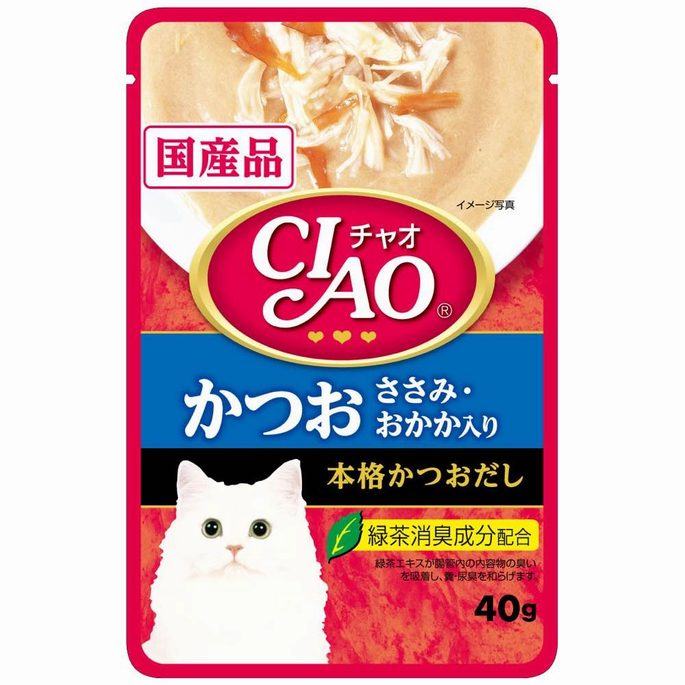 10% OFF: Ciao Creamy Soup Tuna Katsuo, Chicken Fillet & Bonito Pouch Cat Food 40g x 16 cat general supplies cat toys cat grooming cat food cat litter