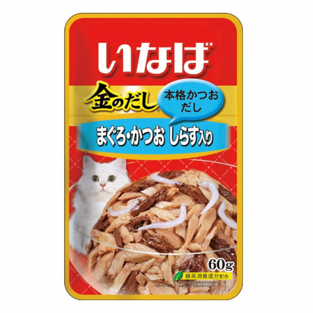 10% OFF: Ciao Golden Stock Tuna With Whitebait Pouch Cat Food 60g x 12 cat general supplies cat toys cat grooming cat food cat litter