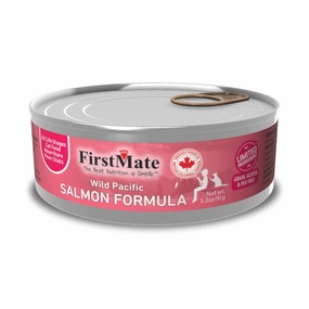 10% OFF: FirstMate Grain Free Wild Salmon Formula Canned Cat Food 91g cat food cans soft cat food high protein cat food natural cat food senior cat food
