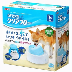 10% OFF: GEX Pure Crystal Clear Flow Blue Drinking Fountain For Dogs 0.95L kitten supplies kitten toys kitten food kitten litter box kitten bed