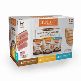 10% OFF: Instinct Healthy Cravings Variety Pack Grain-Free Wet Cat Food Topper (12 x 3oz pouches) dog travel bag car seat cover pet carrier for car training leash dog training whistle