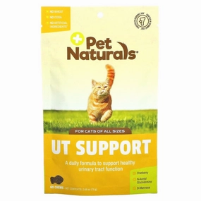 10% OFF: Pet Naturals of Vermont Urinary Tract Support with Cranberry For Cats 60 Chews cat general supplies cat toys cat grooming cat food cat litter