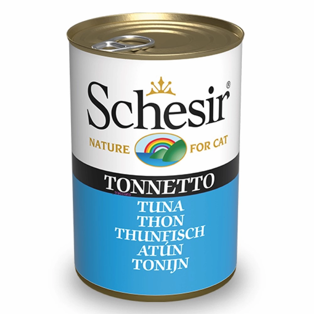10% OFF: Schesir Tuna In Jelly Adult Canned Cat Food 140g cat snacks catnip treats healthy cat food cat reward treats low calorie cat food