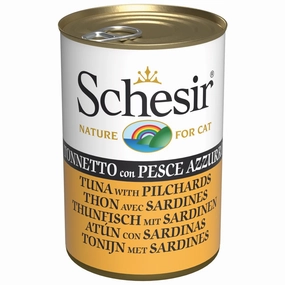 10% OFF: Schesir Tuna With Pilchards In Jelly Adult Canned Cat Food 140g cat snacks catnip treats healthy cat food cat reward treats low calorie cat food