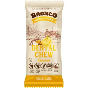 12 FOR $10: Bronco Dental Chew Banana Dog Treat 18g no pull dog harness nylon dog leash dog walking set dog vest harness pet lead