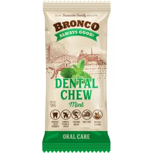 12 FOR $10: Bronco Dental Chew Mint Dog Treat 18g no pull dog harness nylon dog leash dog walking set dog vest harness pet lead