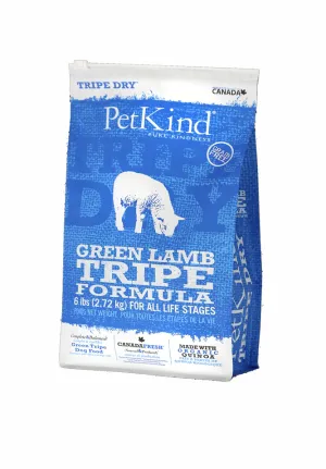 $12 OFF 6lb (Exp 26Sep25): PetKind Green Lamb Tripe Grain-Free Dry Dog Food dog grooming shampoo collar crate feeding supplies
