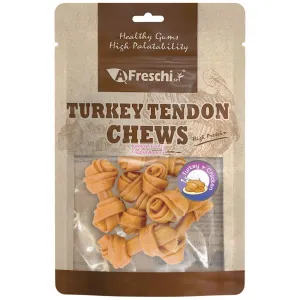 15% OFF: AFreschi Knotted Turkey Tendon Bone Dog Chews 130g no pull dog harness nylon dog leash dog walking set dog vest harness pet lead