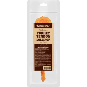 15% OFF: AFreschi Natural Turkey Tendon Lollipop Grain-Free Dog Chews 5pc no pull dog harness nylon dog leash dog walking set dog vest harness pet lead