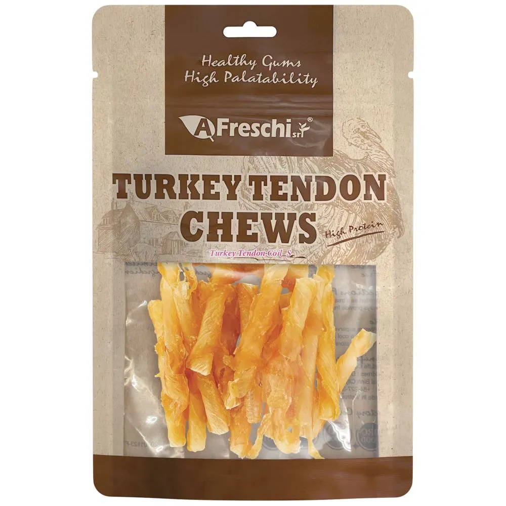 15% OFF: AFreschi Turkey Tendon Coil Grain-Free Dog Chews (Small) 80g no pull dog harness nylon dog leash dog walking set dog vest harness pet lead