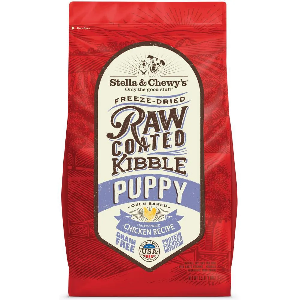 15% OFF FREE FD TREATS: Stella & Chewy's Freeze-Dried Raw Coated Kibble Chicken Puppy Grain-Free Dry Dog Food dog grooming shampoo collar crate feeding supplies
