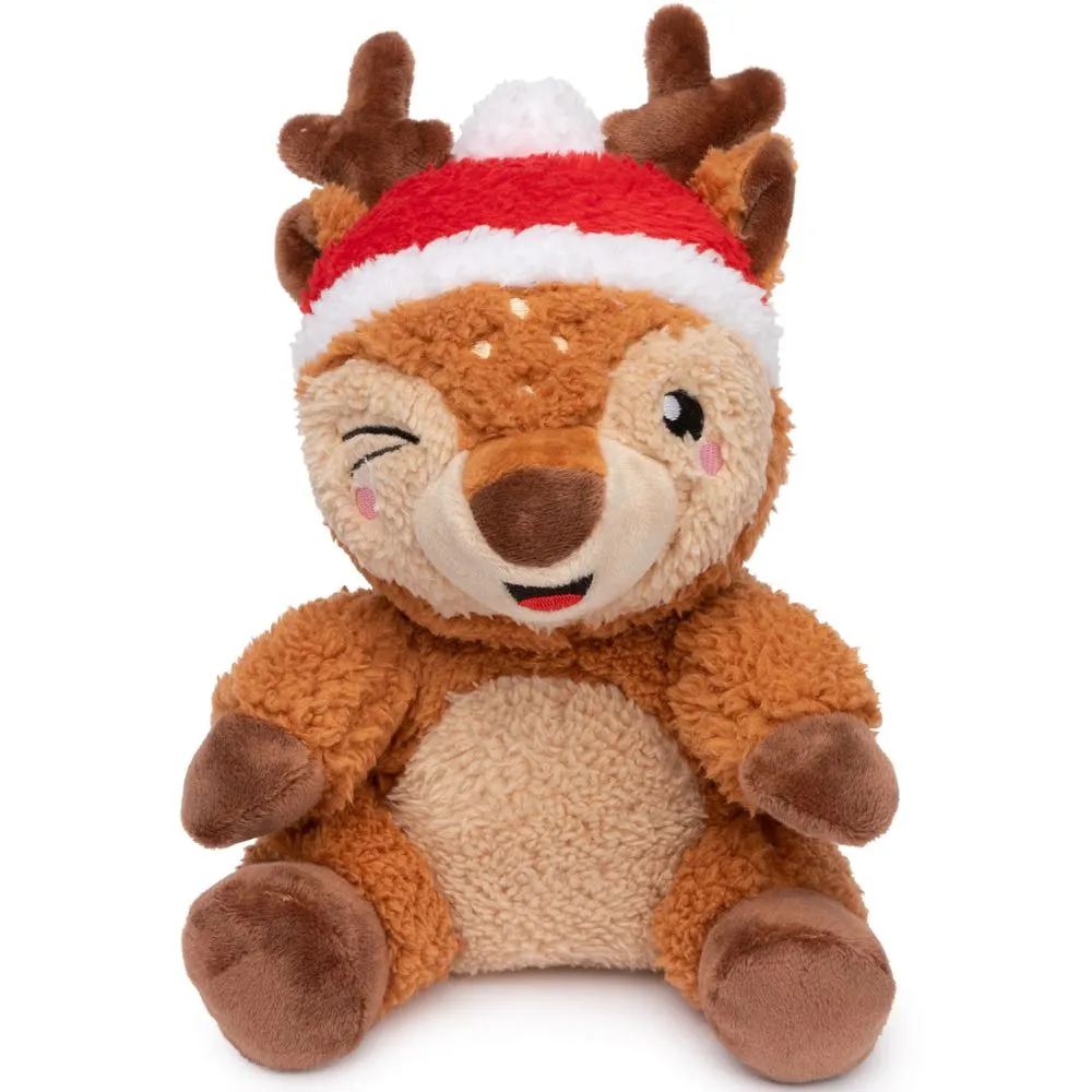 15% OFF: FuzzYard Christmas Rosco Reindeer Plush Dog Toy (Small) dog puzzle toy dog slow feeder dog treat ball dog brain toy dog feeder toy