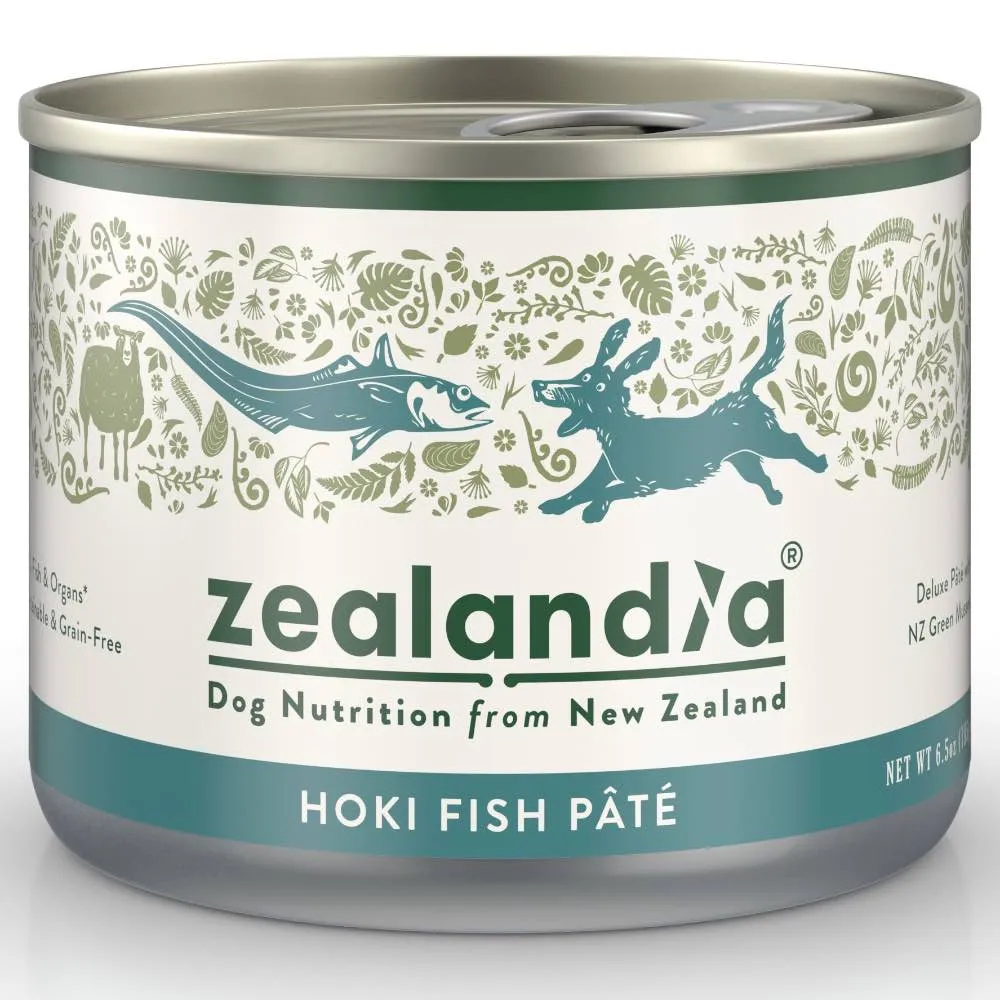 15% OFF: Zealandia Wild Hoki Fish Pate Grain-Free Adult Canned DOG Food 185g dog grooming shampoo collar crate feeding supplies