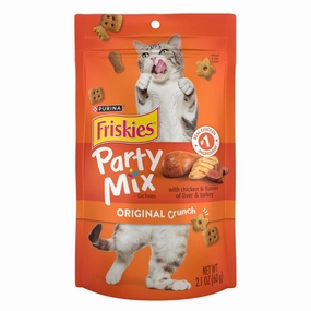 15% OFF: Friskies Party Mix Original Crunch Cat Treats 60g dog chew toys dog dental chews durable chew toys puppy chew toy bone chew