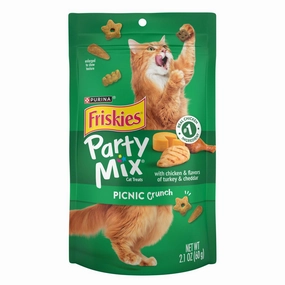 15% OFF: Friskies Party Mix Picnic Crunch Cat Treats 60g dog chew toys dog dental chews durable chew toys puppy chew toy bone chew