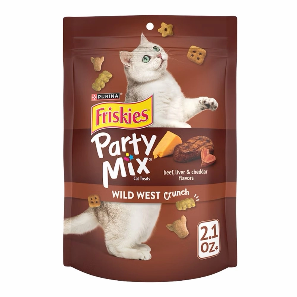 15% OFF: Friskies Party Mix Wild West Crunch Cat Treats 60g cat general supplies cat toys cat grooming cat food cat litter