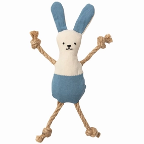 15% OFF: FuzzYard Life Cotton Bunny Plush Cat Toy (French Blue) cat treats catnip grass for cats organic cat grass cat grass seeds