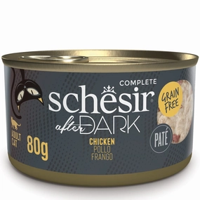 15% OFF: Schesir After Dark Chicken Pate Grain-Free Adult Canned Cat Food 80g cat snacks catnip treats healthy cat food cat reward treats low calorie cat food