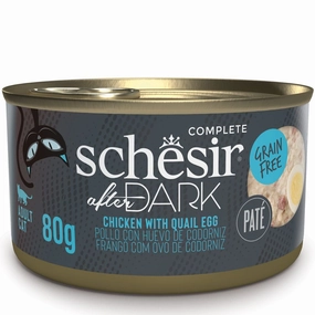 15% OFF: Schesir After Dark Chicken With Quail Egg Pate Grain-Free Adult Canned Cat Food 80g cat general supplies cat toys cat grooming cat food cat litter