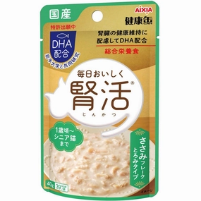 16% OFF: Aixia Kenko Kidney Care Chicken Flakes With Thick Sauce Pouch Cat Food 40g x 12 cat general supplies cat toys cat grooming cat food cat litter