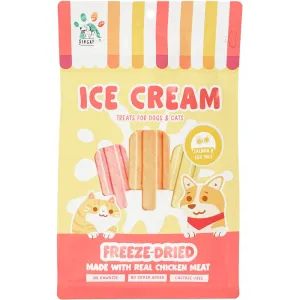 18% OFF: Singapaw Ice Cream Chicken With Salmon & Egg Yolk Grain-Free Freeze-Dried Treats For Cats & Dogs 48g dog grooming shampoo collar crate feeding supplies