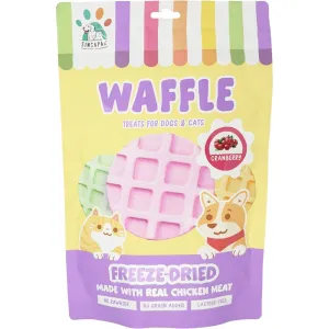 18% OFF: Singapaw Waffle Chicken & Cranberry Grain-Free Freeze-Dried Treats For Cats & Dogs 120g dog supplies dog food toys accessories dog bed