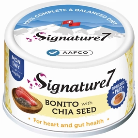 18% OFF: Signature7 Bonito With Chia Seed Pate (Mon) Canned Cat Food 80g cat general supplies cat toys cat grooming cat food cat litter
