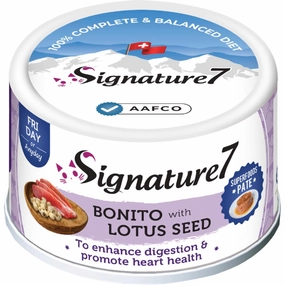 18% OFF: Signature7 Bonito With Lotus Seed Pate (Fri) Canned Cat Food 80g cat general supplies cat toys cat grooming cat food cat litter