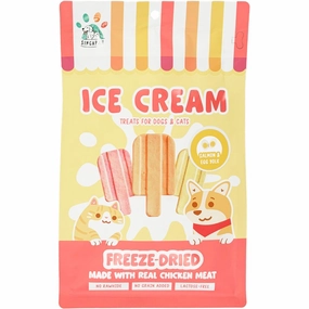 18% OFF: Singapaw Ice Cream Chicken With Salmon & Egg Yolk Grain-Free Freeze-Dried Treats For Cats & Dogs 48g dog chew toys dog dental chews durable chew toys puppy chew toy bone chew
