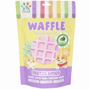 18% OFF: Singapaw Waffle Chicken & Barley Grass Grain-Free Freeze-Dried Treats For Cats & Dogs 120g dog chew toys dog dental chews durable chew toys puppy chew toy bone chew