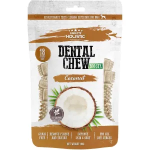 2 FOR $12.80: Absolute Holistic Boost Coconut Petite Grain-Free Dental Dog Chews 160g no pull dog harness nylon dog leash dog walking set dog vest harness pet lead