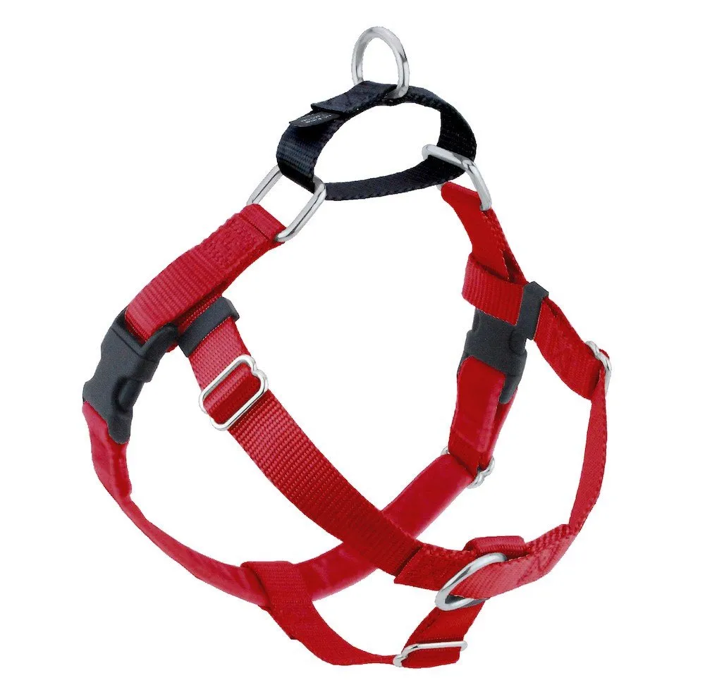 2 Hounds Design Freedom No-Pull Dog Harness & Leash - Red/Black grain free dog food natural dog biscuits high protein dog food dog food pack dog meat sticks
