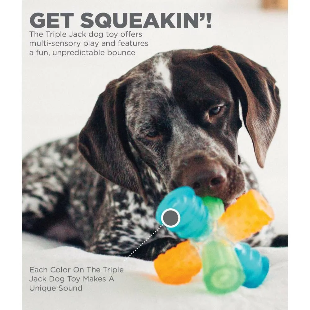 $2 OFF: Outward Hound Triple Jack Multi-Squeak Interactive Dog Toy