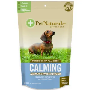 $2 OFF: Pet Naturals of Vermont Calming For DOGS 30 Chews dog grooming shampoo collar crate feeding supplies