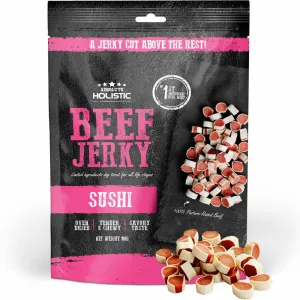 20% OFF: Absolute Holistic Beef Jerky Sushi Dog Treats 100g dog grooming shampoo collar crate feeding supplies