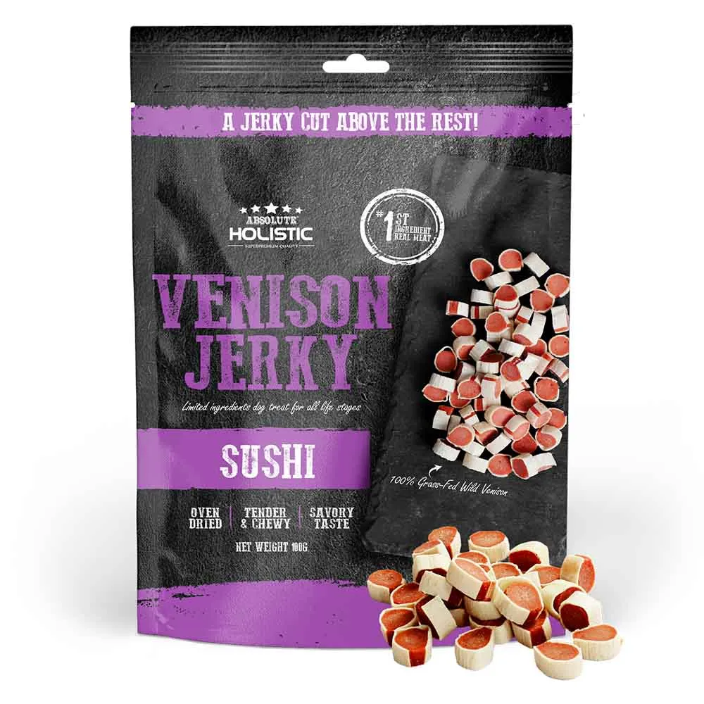 20% OFF: Absolute Holistic Venison & Whitefish Sushi Grain Free Dog Treats 100g fly trap horse fly spray poultry fly control fly repellent farm fly solution