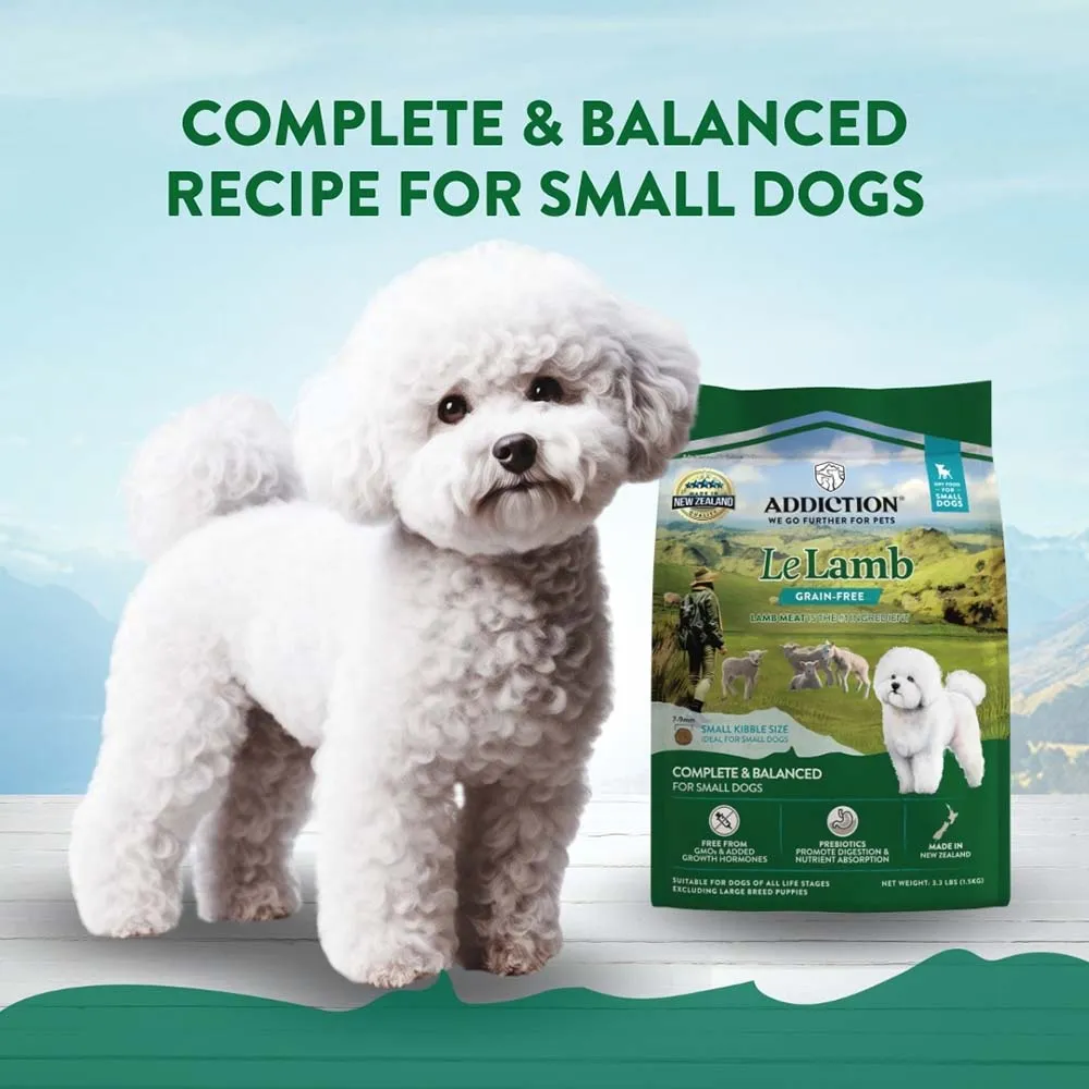 20% OFF: Addiction Le Lamb Grain-Free Small Breed Dry Dog Food 1.5kg