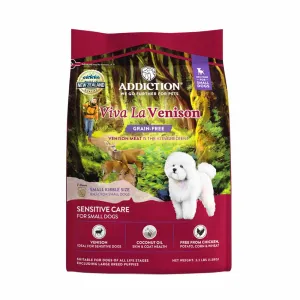 20% OFF: Addiction Viva La Venison Grain-Free Small Breed Dry Dog Food 1.5kg freeze dried dog treats dog freeze snacks raw dog treat dehydrated dog food meat dog snack