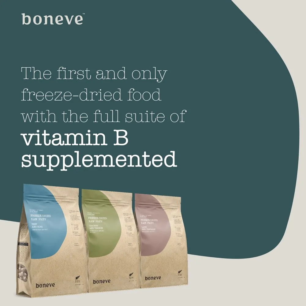 20% OFF: Boneve Lamb & Trevally Hip & Joint Support Grain-Free Freeze-Dried Raw Dog Food