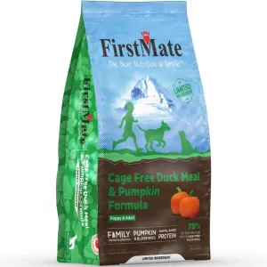 20% OFF: FirstMate Cage-Free Duck Meal & Pumpkin Grain-Free Dry Dog Food dog grooming shampoo collar crate feeding supplies