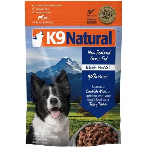 20% OFF: K9 Natural Beef Feast Grain-Free Freeze-Dried Raw Dog Food dog grooming shampoo collar crate feeding supplies