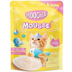 20% OFF: Moochie Mousse With Tuna Topping Calamari Kitten Pouch Cat Food 70g x 12 cat general supplies cat toys cat grooming cat food cat litter