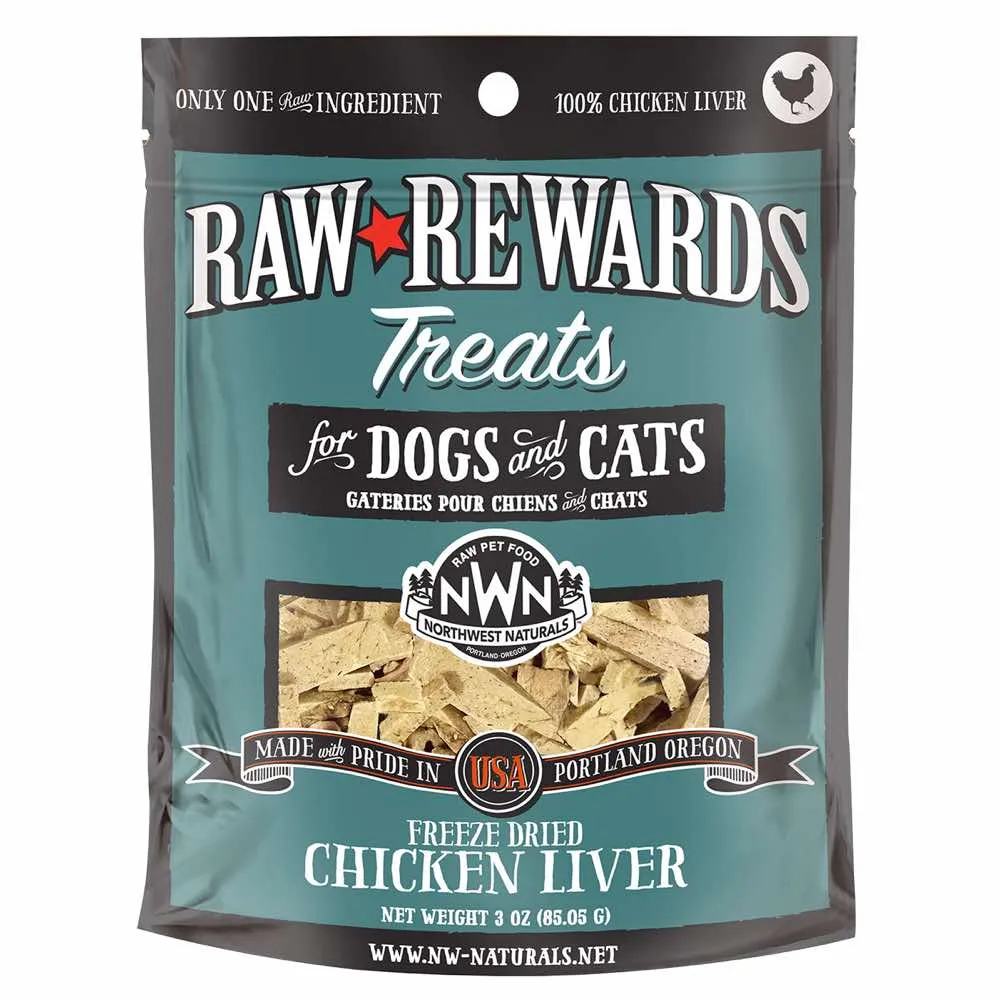20% OFF: Northwest Naturals Raw Rewards Chicken Liver Freeze-Dried Dog & Cat Treats 3oz dog grooming shampoo collar crate feeding supplies