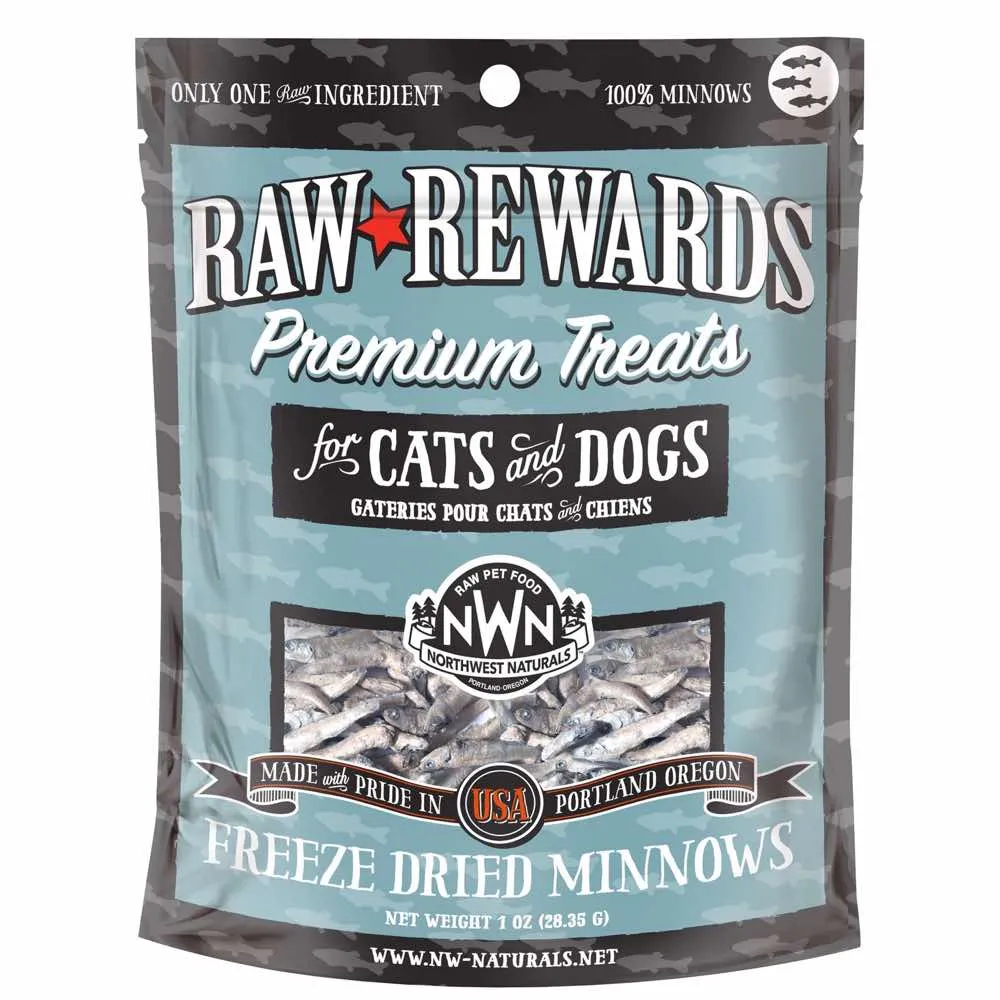 20% OFF: Northwest Naturals Raw Rewards Minnows Freeze-Dried Dog & Cat Treats 1oz dog grooming shampoo collar crate feeding supplies