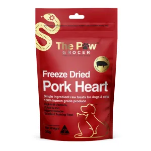 20% OFF: The Paw Grocer Limited CNY Pork Heart Freeze Dried Treats For Cats & Dogs 50g dog supplies dog food toys accessories dog bed